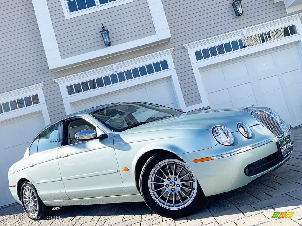 2007 S-Type 3.0 - Seafrost Metallic / Ivory/Mocha photo #101