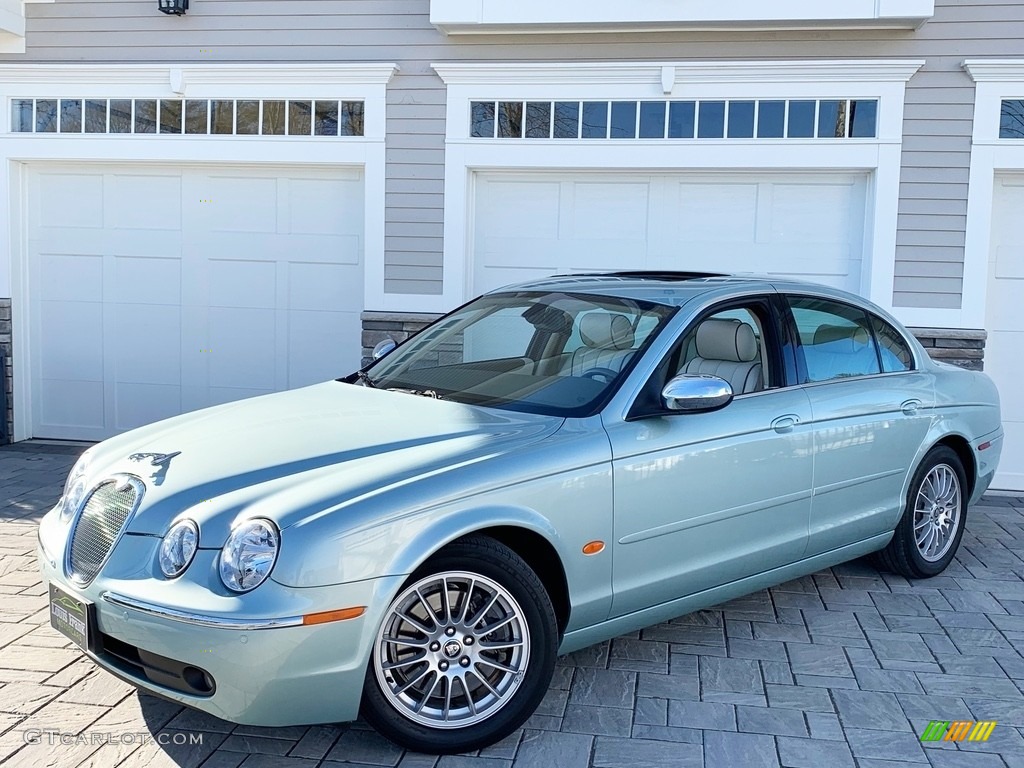 2007 S-Type 3.0 - Seafrost Metallic / Ivory/Mocha photo #103