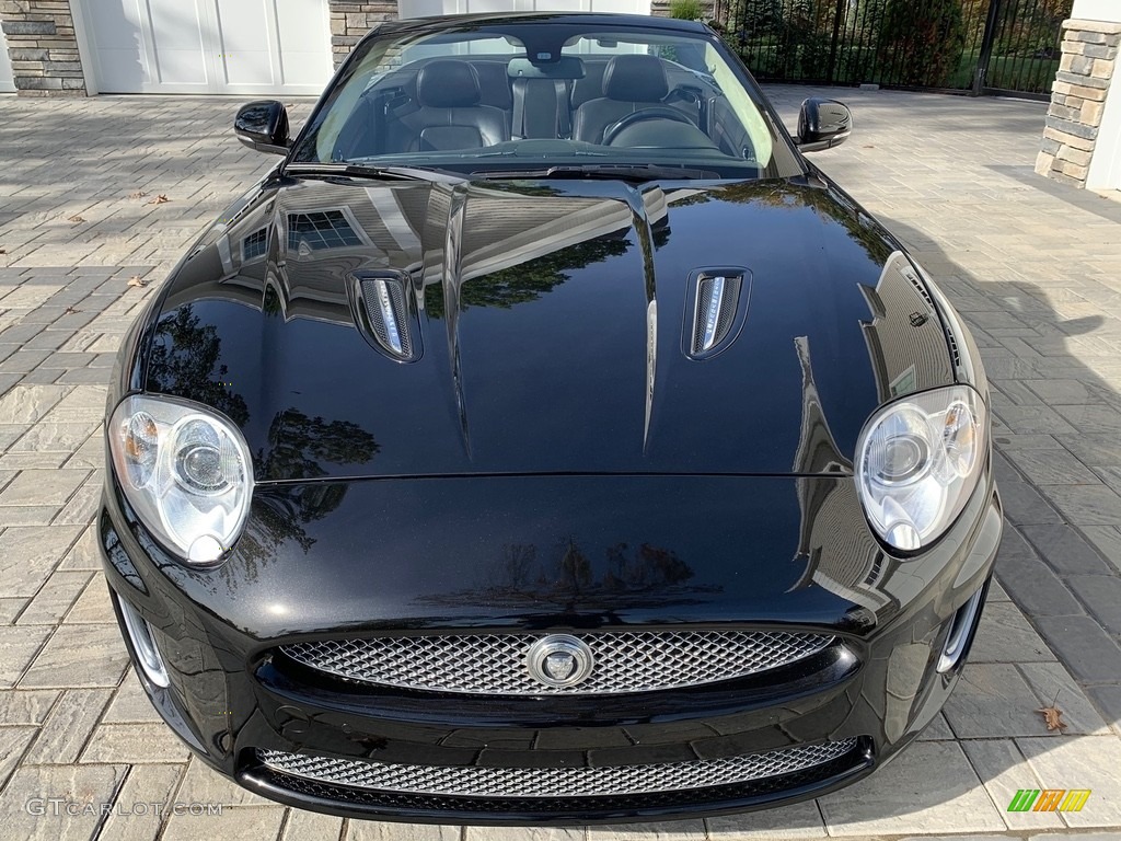 Ultimate Black Metallic 2011 Jaguar XK XKR Convertible Exterior Photo #138604371