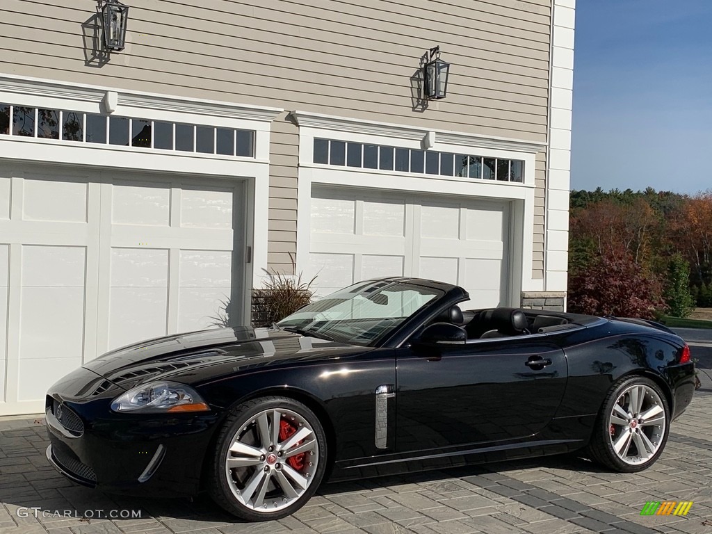 Ultimate Black Metallic 2011 Jaguar XK XKR Convertible Exterior Photo #138604614