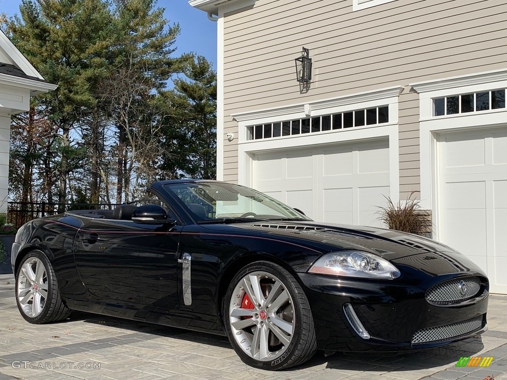 Ultimate Black Metallic 2011 Jaguar XK XKR Convertible Exterior Photo #138604638