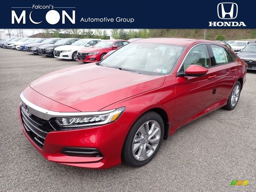 2020 Accord LX Sedan - Radiant Red Metallic / Ivory photo #1