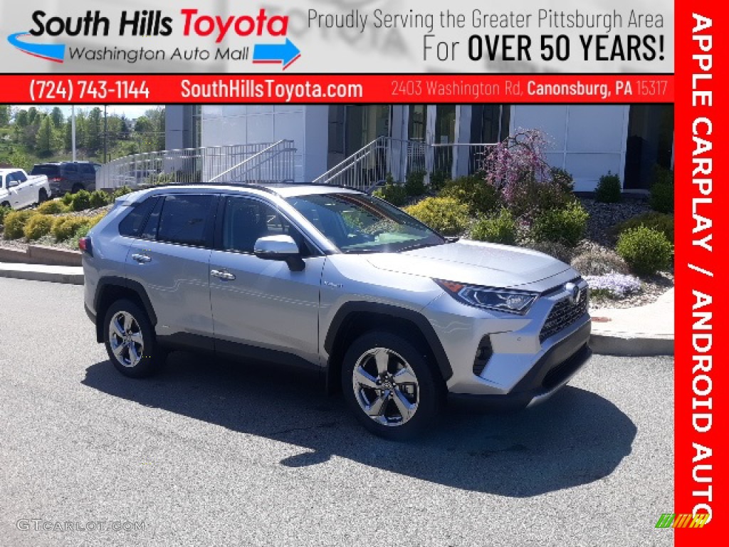 2020 RAV4 Limited AWD Hybrid - Silver Sky Metallic / Black photo #1