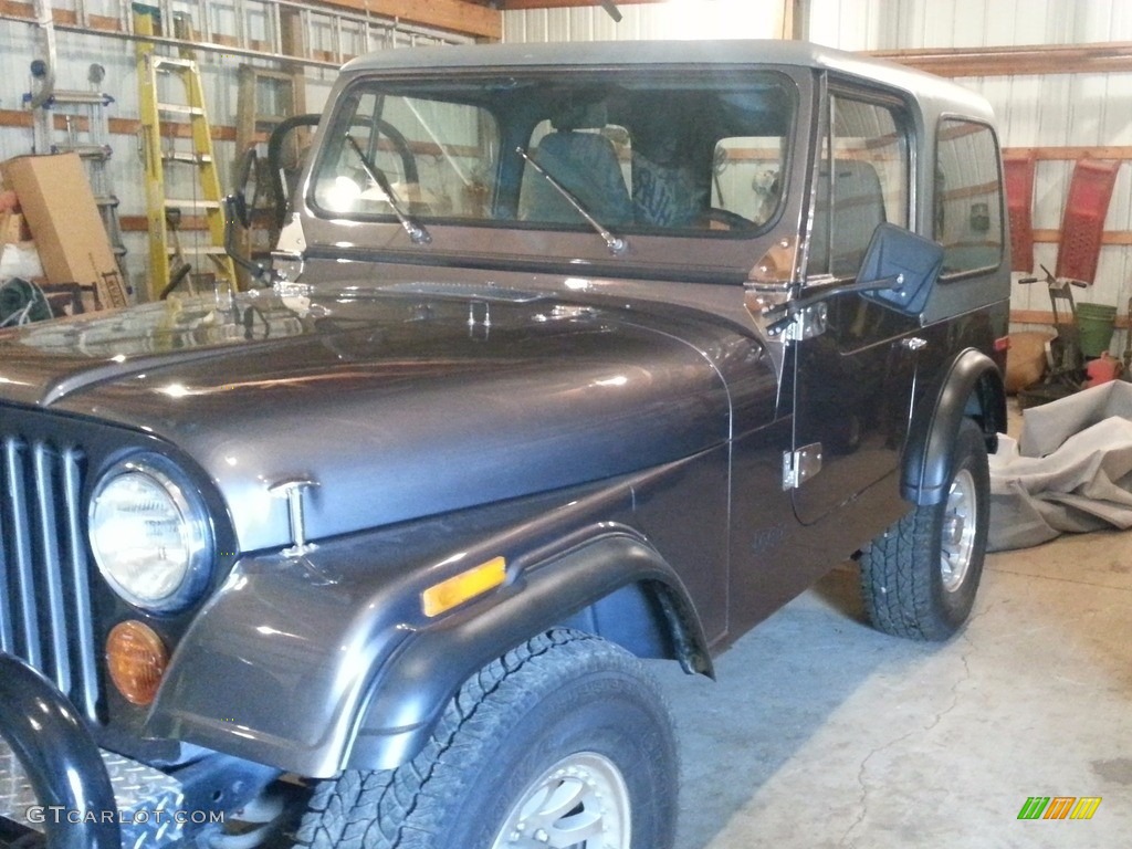 Pewter Gray Metallic 1977 Jeep CJ7 4x4 Exterior Photo #138605910