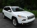 2014 Bright White Jeep Cherokee Limited 4x4  photo #4