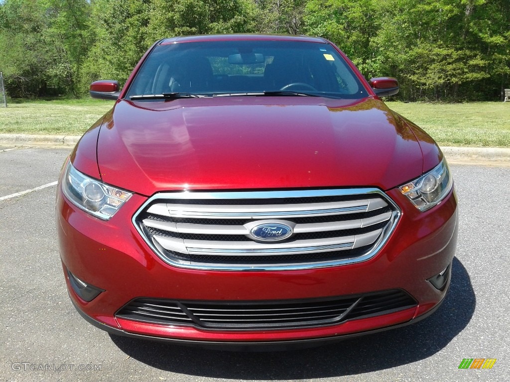 2016 Taurus SEL - Ruby Red / Charcoal Black photo #3