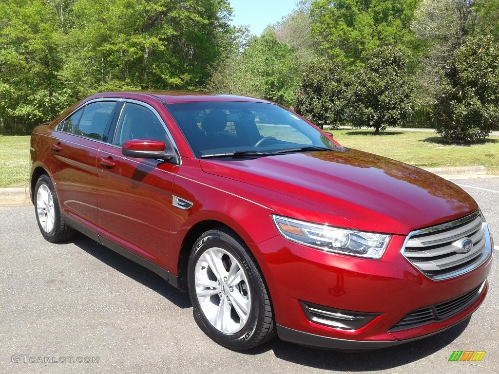 2016 Taurus SEL - Ruby Red / Charcoal Black photo #4