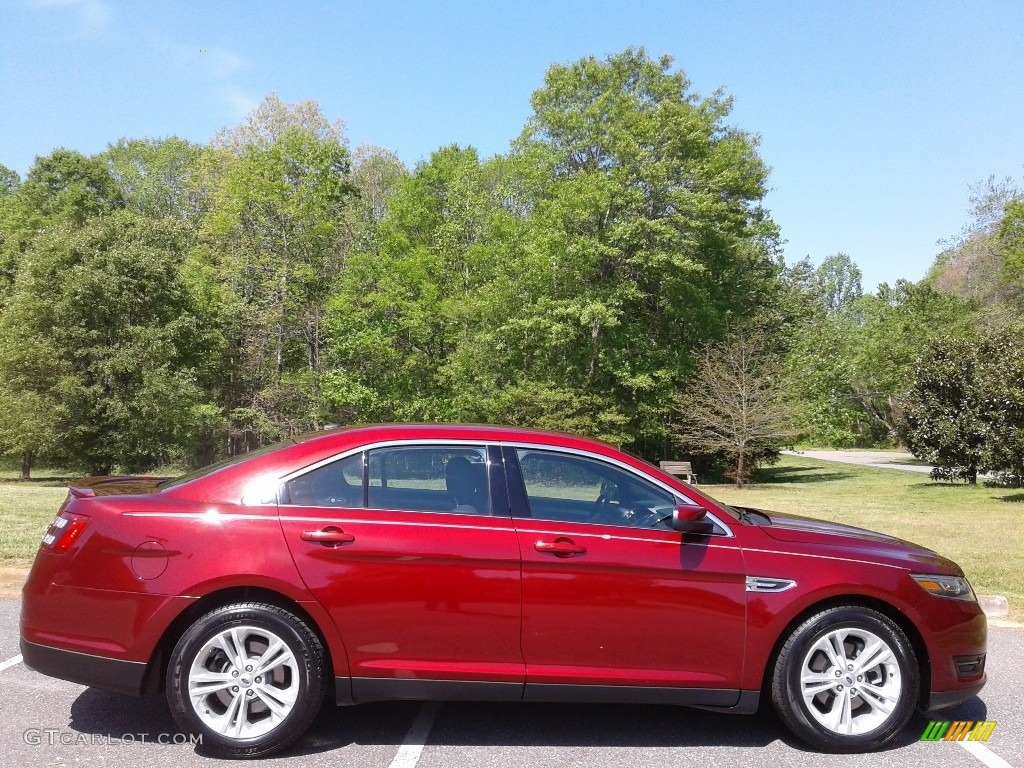 2016 Taurus SEL - Ruby Red / Charcoal Black photo #5
