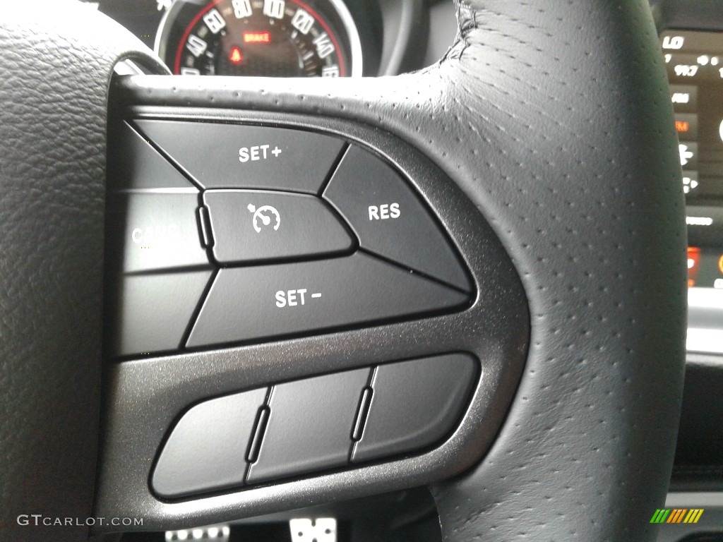 2020 Dodge Challenger R/T Scat Pack Black Steering Wheel Photo #138611304