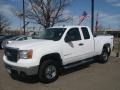 2008 Summit White GMC Sierra 2500HD SLE Extended Cab 4x4  photo #3