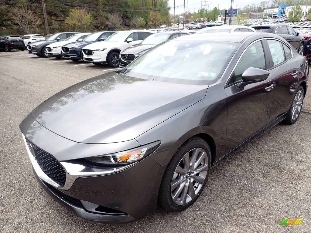Machine Gray Metallic 2020 Mazda MAZDA3 Preferred Sedan AWD Exterior Photo #138613119