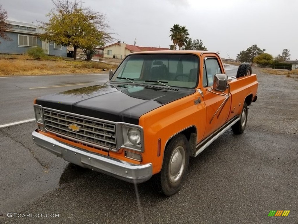 Orange 1976 Chevrolet C/K C20 Custom Deluxe Regular Cab Exterior Photo #138613221