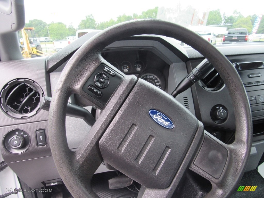 2012 Ford F350 Super Duty XL Regular Cab Chassis Steel Steering Wheel Photo #138613404