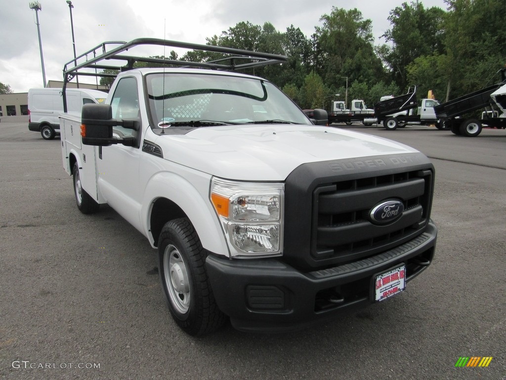 2012 F350 Super Duty XL Regular Cab Chassis - Oxford White / Steel photo #39