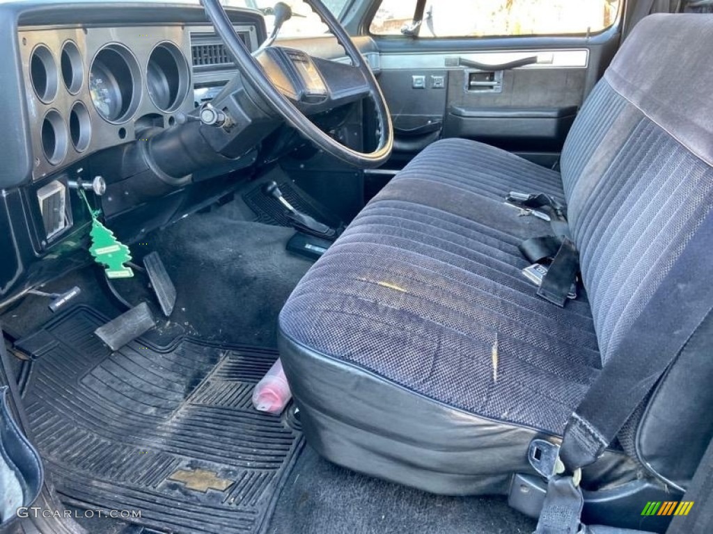 Charcoal Interior 1987 Chevrolet C/K V10 Silverado Regular Cab 4x4 Photo #138613986