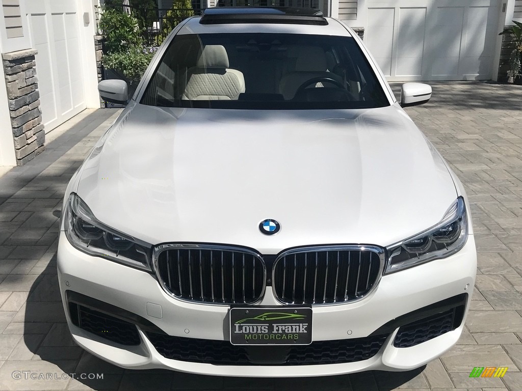 2016 7 Series 750i xDrive Sedan - Mineral White Metallic / Ivory White photo #7