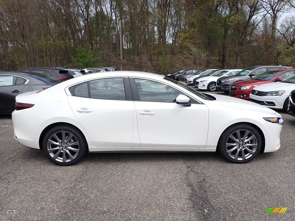 Snowflake White Pearl Mica 2020 Mazda MAZDA3 Select Sedan AWD Exterior Photo #138614163