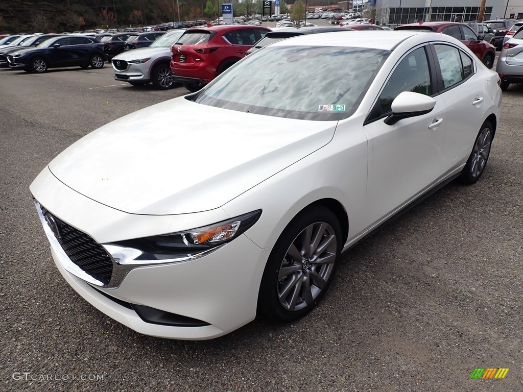 Snowflake White Pearl Mica 2020 Mazda MAZDA3 Select Sedan AWD Exterior Photo #138614277