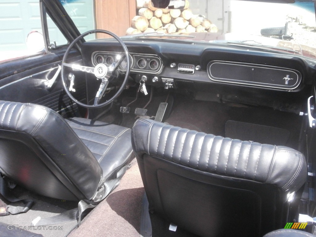 Black Interior 1966 Ford Mustang Convertible Photo #138614910