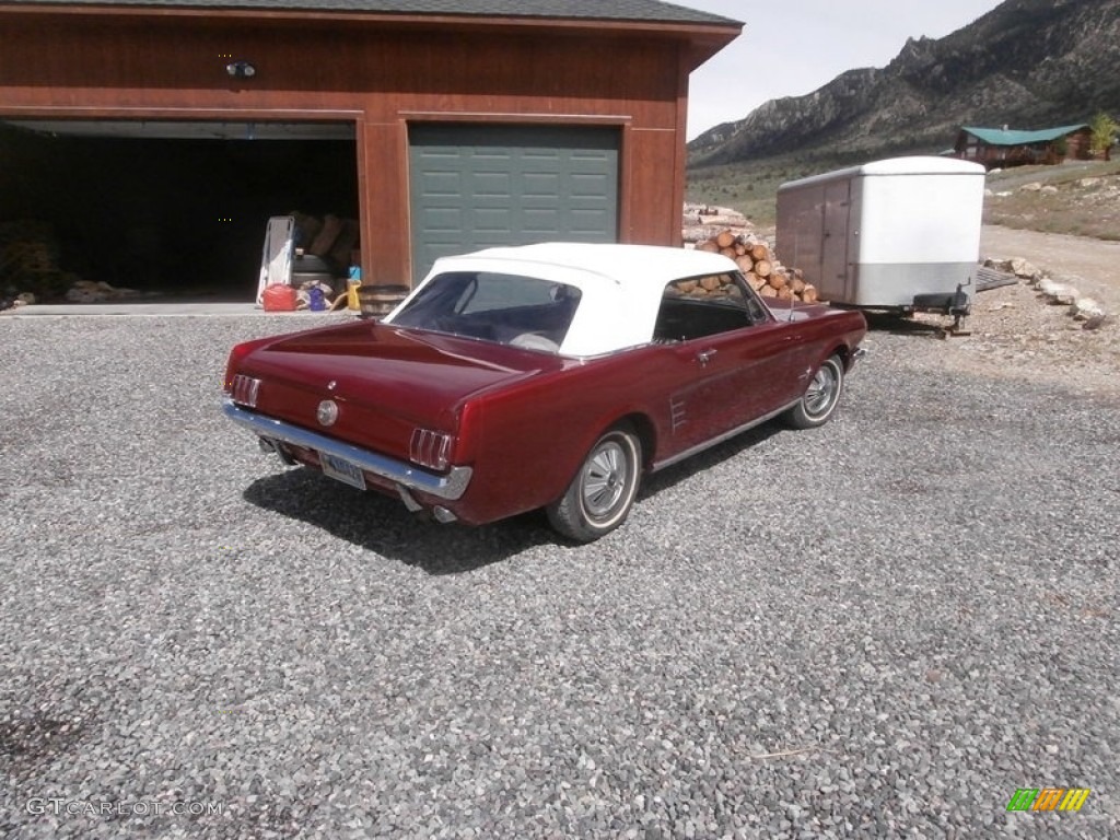 Candy Apple Red 1966 Ford Mustang Convertible Exterior Photo #138615108