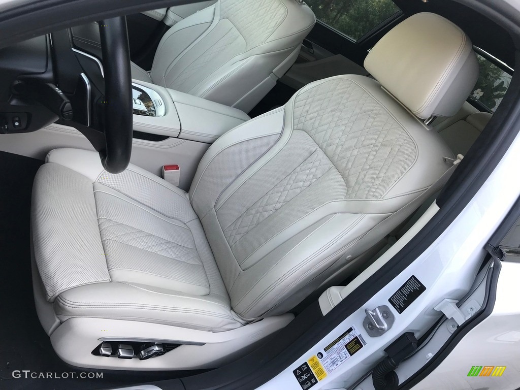 2016 7 Series 750i xDrive Sedan - Mineral White Metallic / Ivory White photo #66