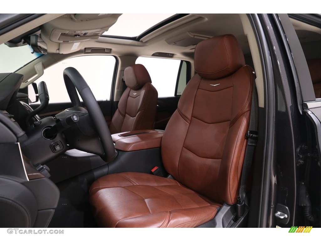 Kona Brown/Jet Black Interior 2018 Cadillac Escalade Luxury 4WD Photo #138616119
