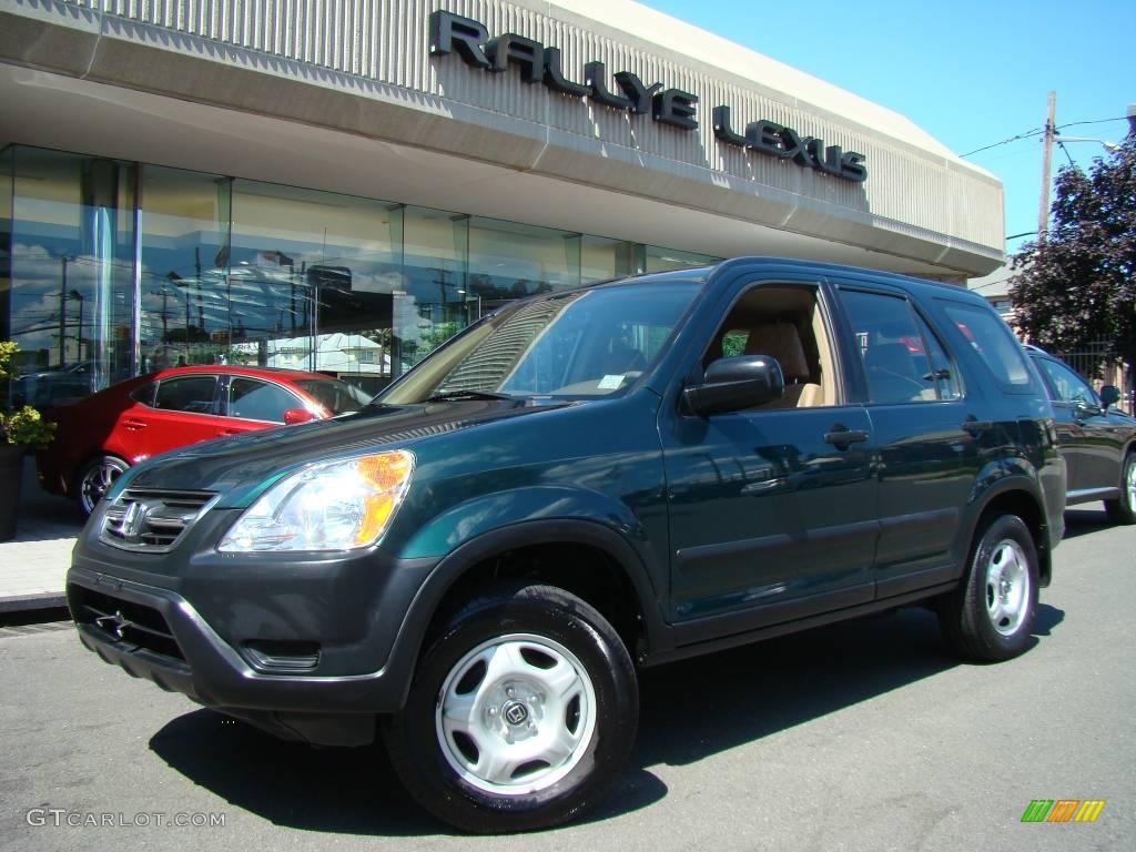 2003 CR-V LX 4WD - Clover Green Pearl / Saddle photo #1