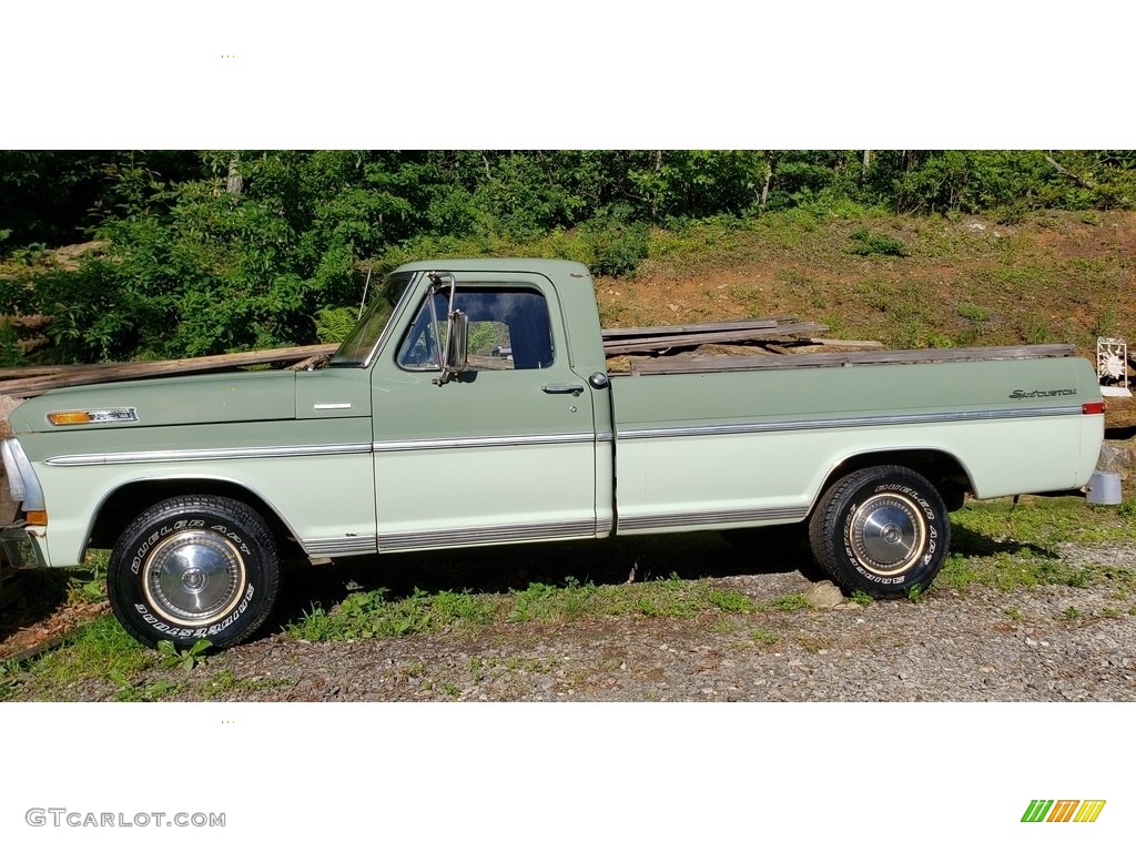 Seafoam Green 1971 Ford F100 Sport Custom Regular Cab Exterior Photo #138616278