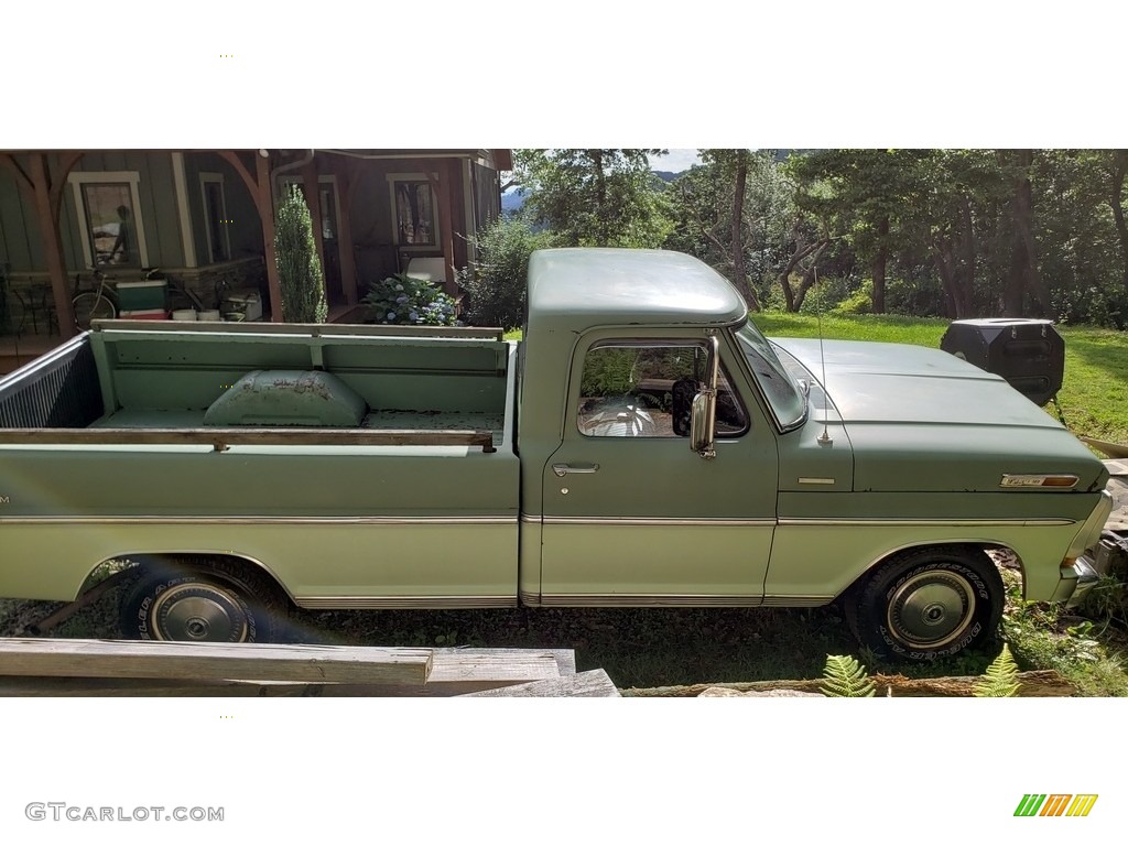 Seafoam Green 1971 Ford F100 Sport Custom Regular Cab Exterior Photo #138616465