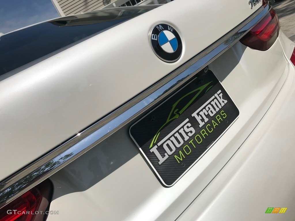 2016 7 Series 750i xDrive Sedan - Mineral White Metallic / Ivory White photo #105