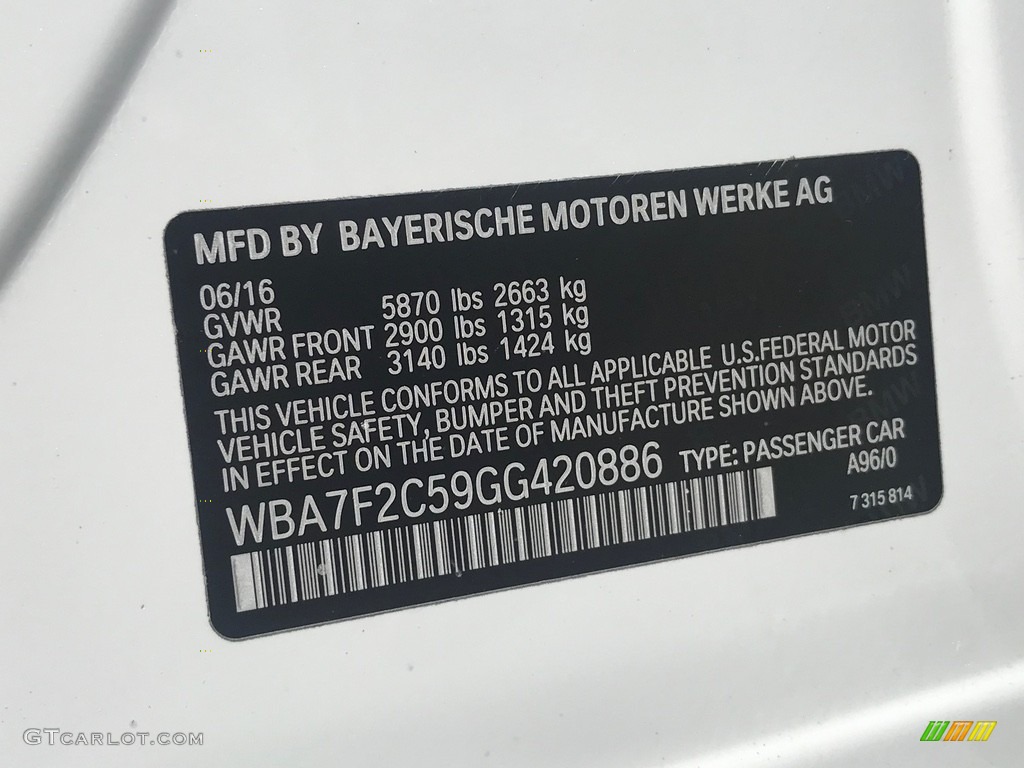 2016 7 Series 750i xDrive Sedan - Mineral White Metallic / Ivory White photo #110
