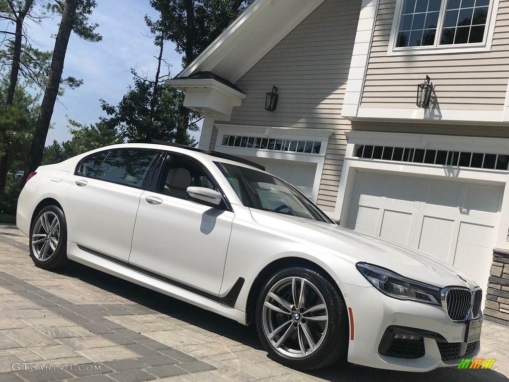 2016 7 Series 750i xDrive Sedan - Mineral White Metallic / Ivory White photo #120