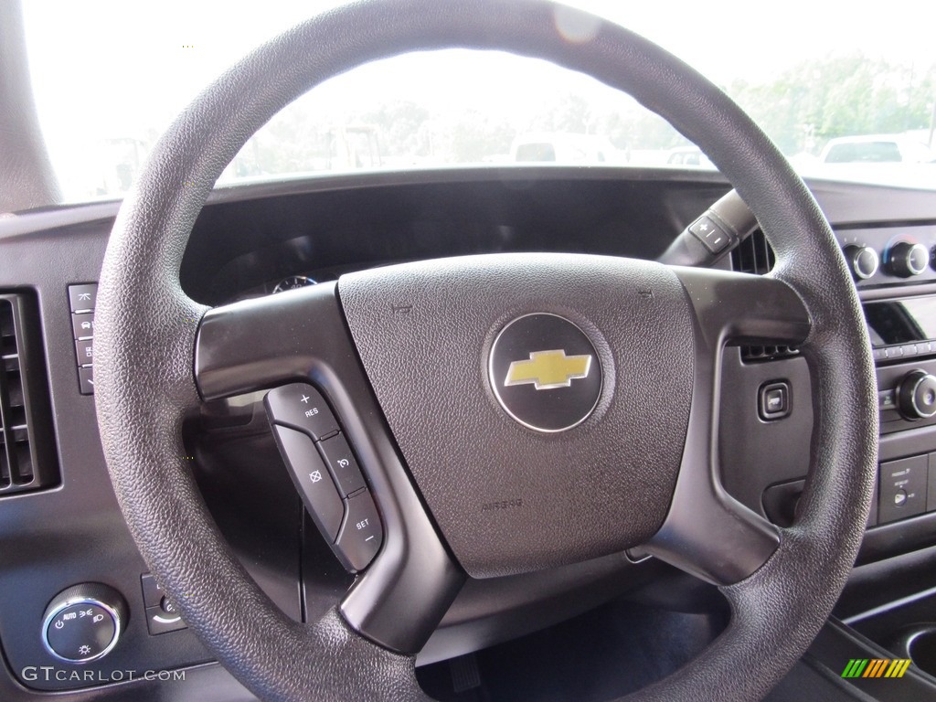 2013 Chevrolet Express LT 3500 Passenger Van Medium Pewter Steering Wheel Photo #138617073