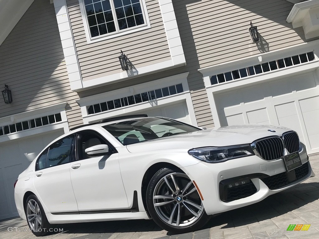 2016 7 Series 750i xDrive Sedan - Mineral White Metallic / Ivory White photo #123