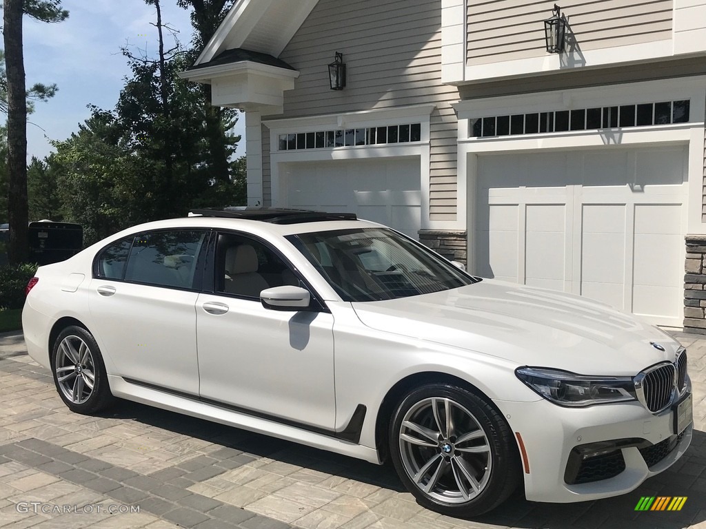 2016 7 Series 750i xDrive Sedan - Mineral White Metallic / Ivory White photo #128