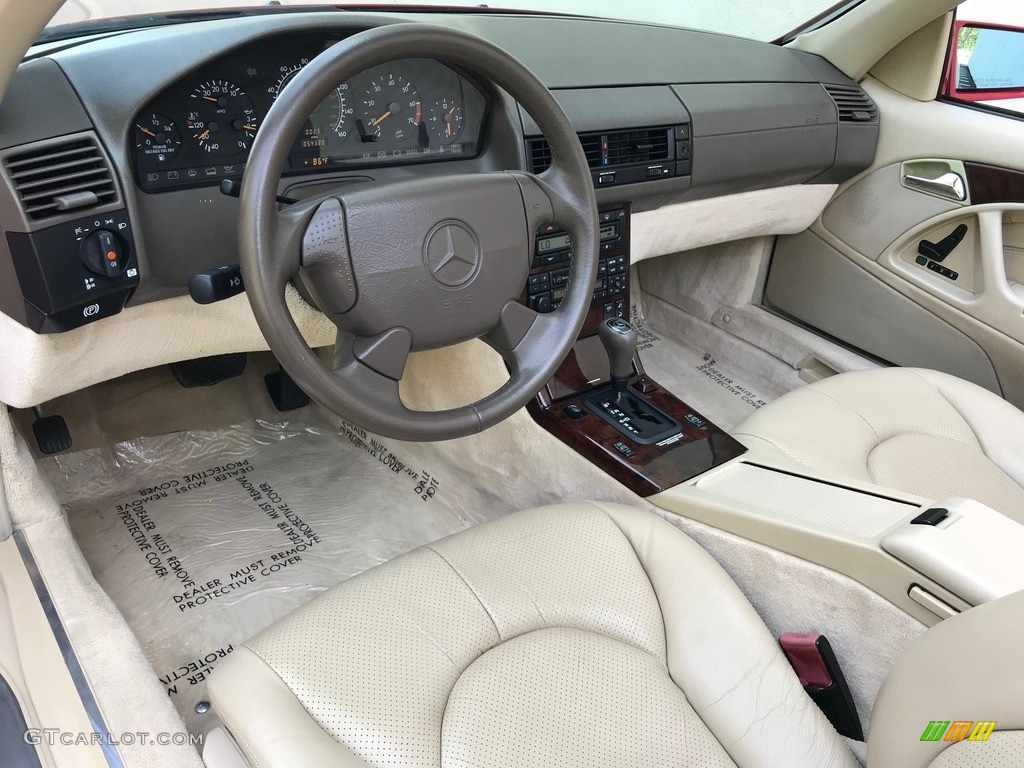 1997 SL 500 Roadster - Imperial Red / Parchment Beige photo #10