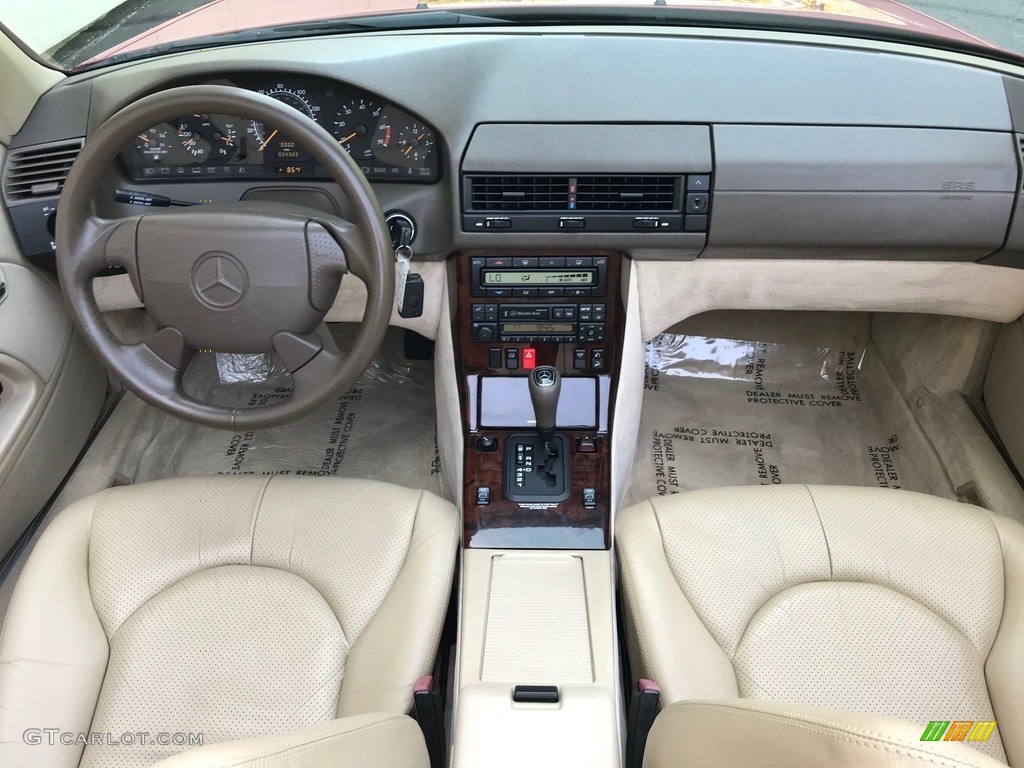 1997 SL 500 Roadster - Imperial Red / Parchment Beige photo #11