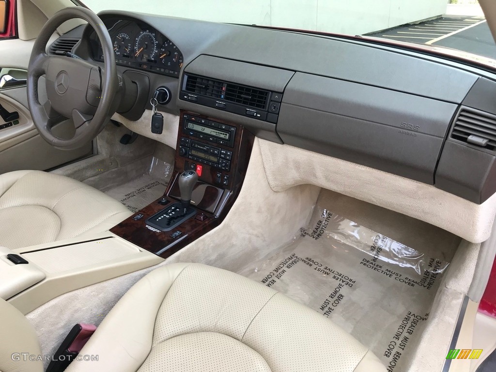 1997 SL 500 Roadster - Imperial Red / Parchment Beige photo #12
