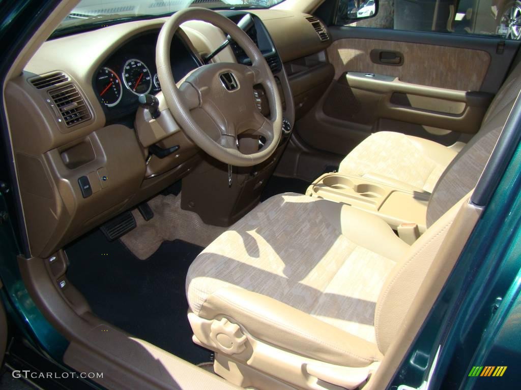 2003 CR-V LX 4WD - Clover Green Pearl / Saddle photo #10