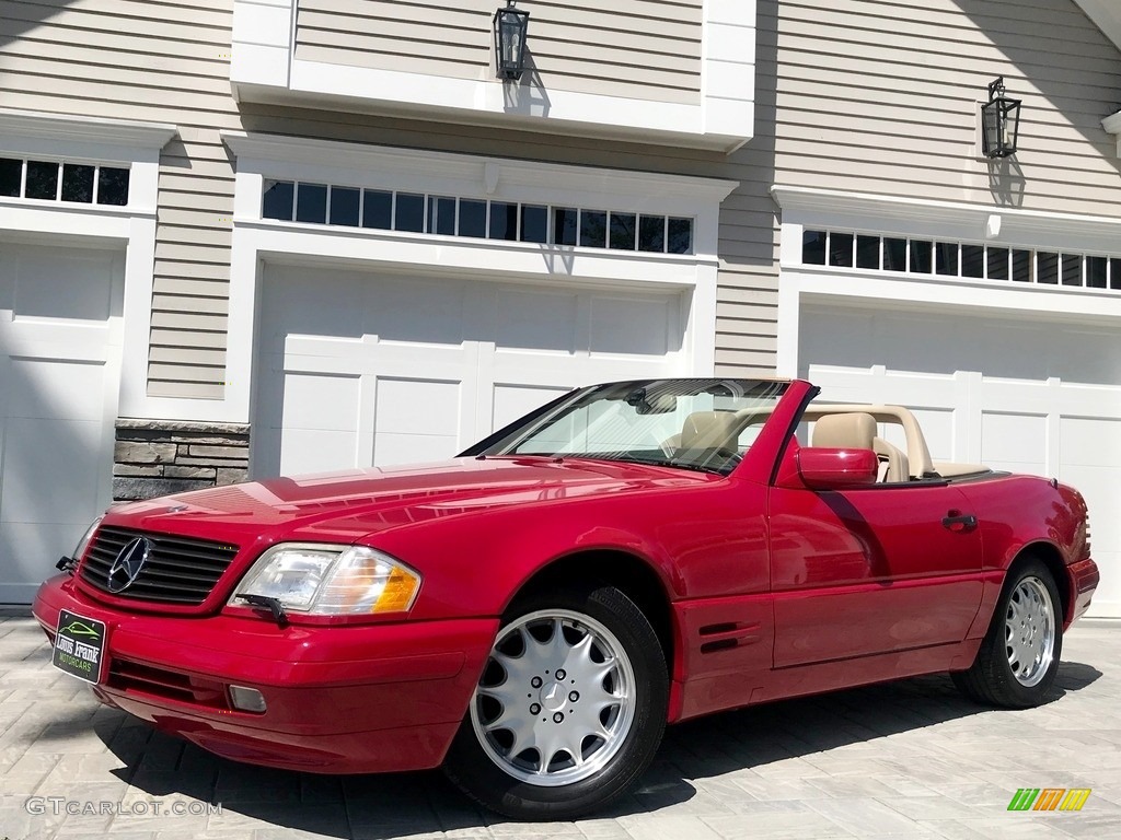 1997 SL 500 Roadster - Imperial Red / Parchment Beige photo #17