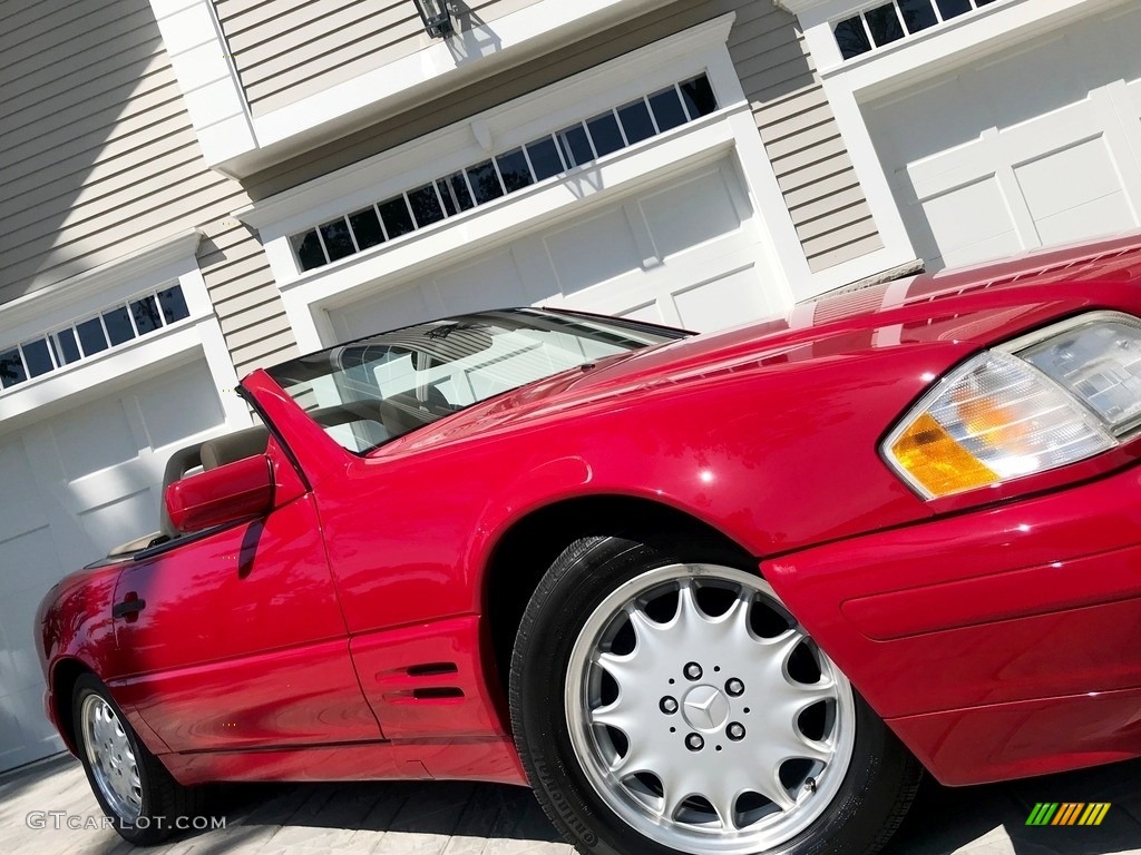 1997 SL 500 Roadster - Imperial Red / Parchment Beige photo #19