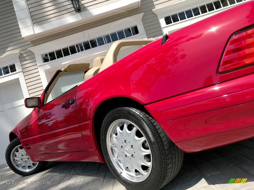 1997 SL 500 Roadster - Imperial Red / Parchment Beige photo #20