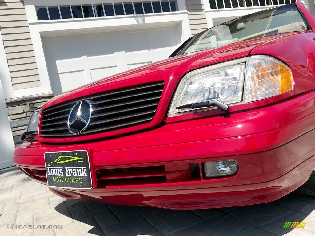 1997 SL 500 Roadster - Imperial Red / Parchment Beige photo #23