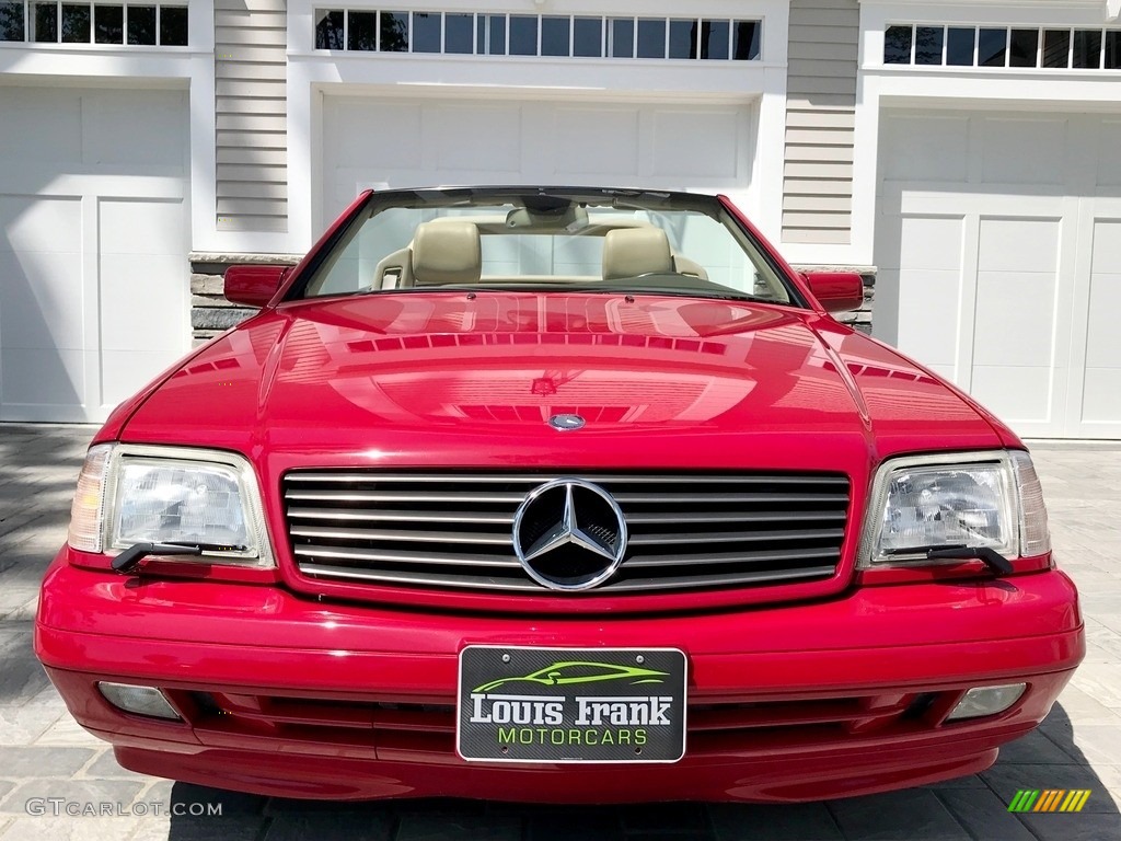 1997 SL 500 Roadster - Imperial Red / Parchment Beige photo #24