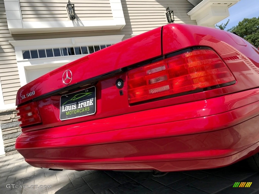 1997 SL 500 Roadster - Imperial Red / Parchment Beige photo #26