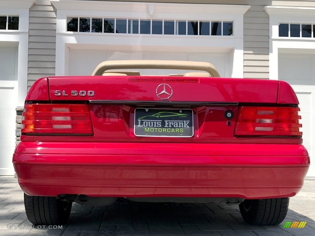 1997 SL 500 Roadster - Imperial Red / Parchment Beige photo #27