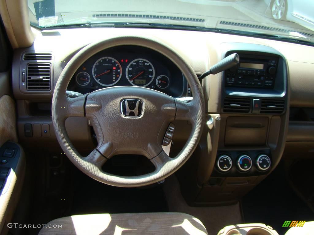 2003 CR-V LX 4WD - Clover Green Pearl / Saddle photo #12