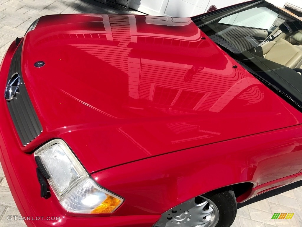 1997 SL 500 Roadster - Imperial Red / Parchment Beige photo #35