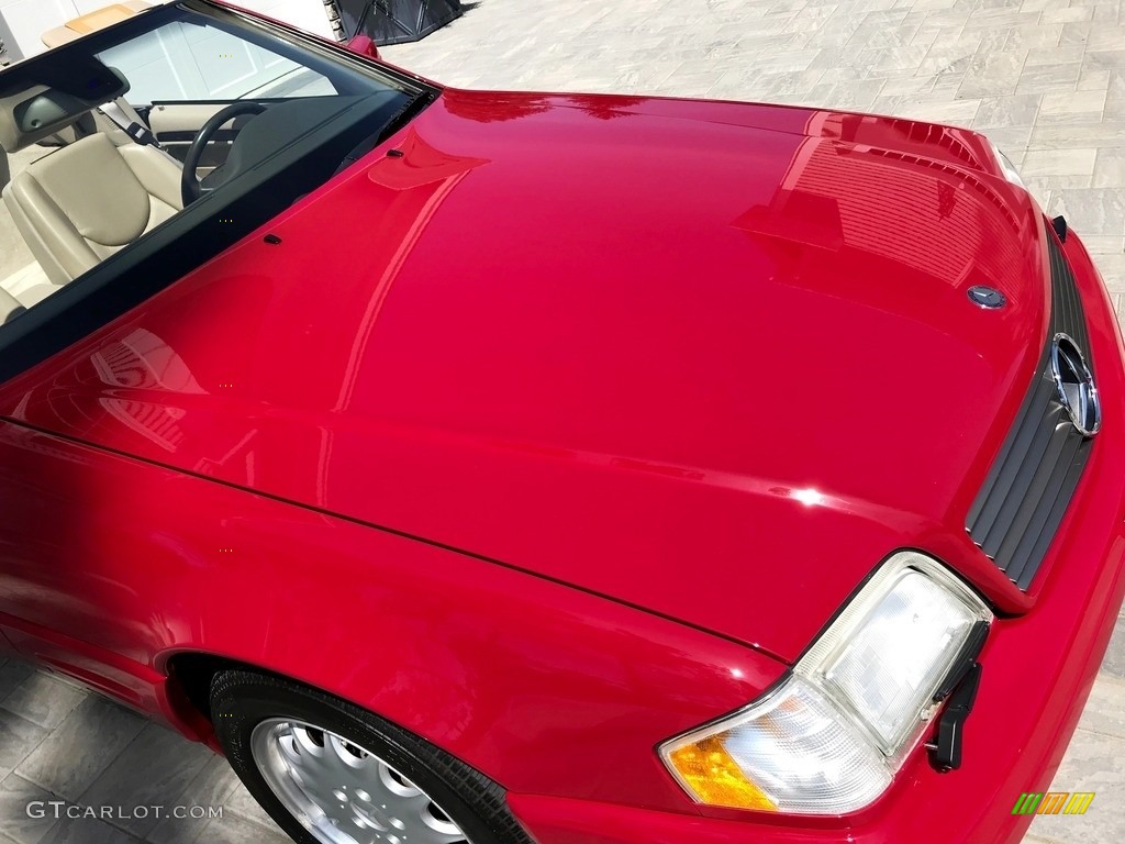 1997 SL 500 Roadster - Imperial Red / Parchment Beige photo #36