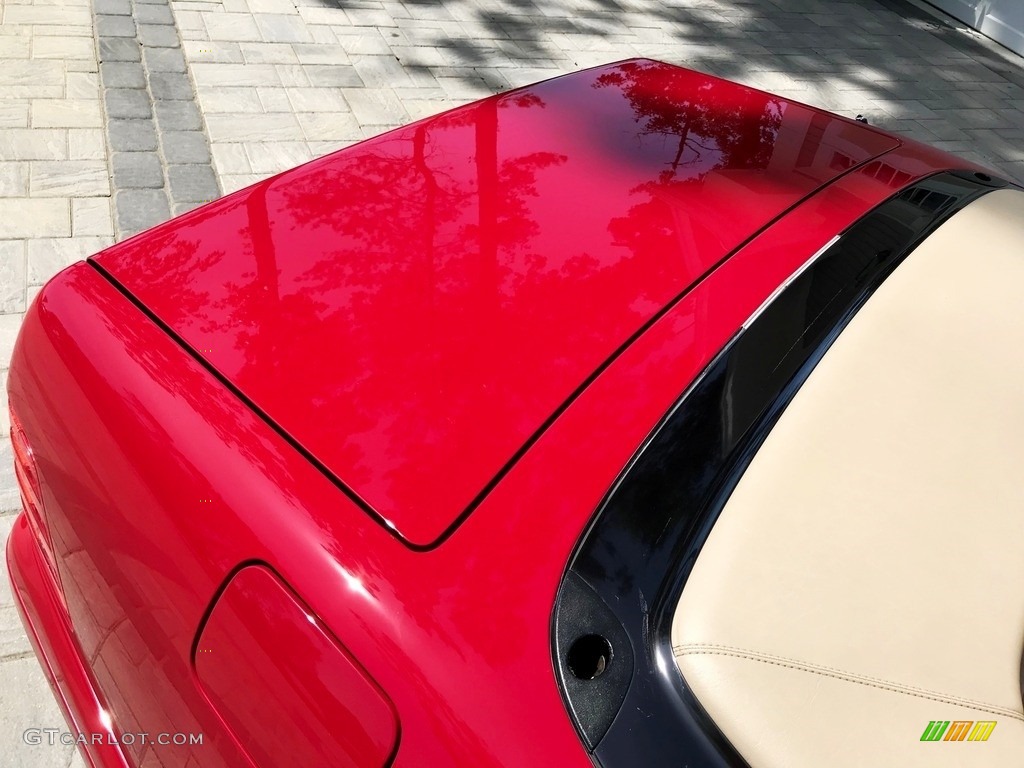 1997 SL 500 Roadster - Imperial Red / Parchment Beige photo #38